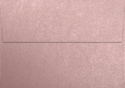 Misty Rose Pink Metallic 84lb A1 Invitation Envelopes (3 5/8 x 5 1/8) with Peel & Seal