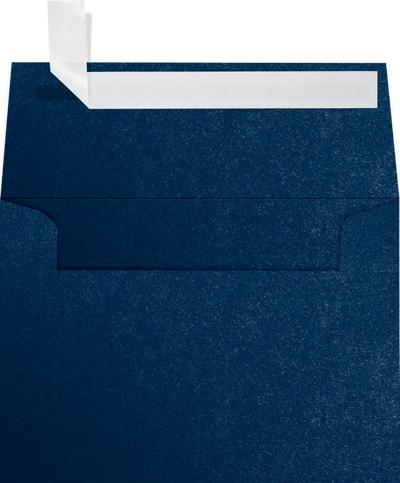 Lapis Navy Blue Metallic 32lb A1 Invitation Envelopes (3 5/8 x 5 1/8) with Peel & Seal