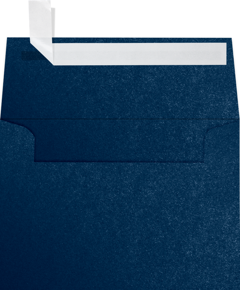 Lapis Navy Blue Metallic 32lb A1 Invitation Envelopes (3 5/8 x 5 1/8) with Peel & Seal