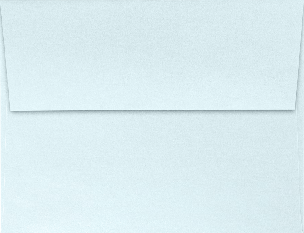 Aquamarine Blue Metallic 32lb A2 Invitation Envelopes (4 3/8 x 5 3/4) with Peel & Seal