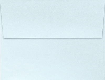 Aquamarine Blue Metallic 32lb A2 Invitation Envelopes (4 3/8 x 5 3/4) with Peel & Seal