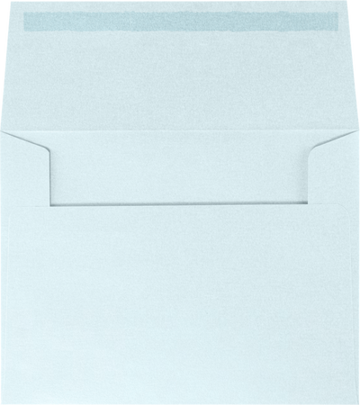 Aquamarine Blue Metallic 32lb A2 Invitation Envelopes (4 3/8 x 5 3/4) with Peel & Seal