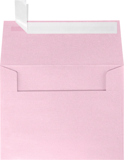 Pink Rose Metallic 32lb A2 Invitation Envelopes (4 3/8 x 5 3/4) with Peel & Seal