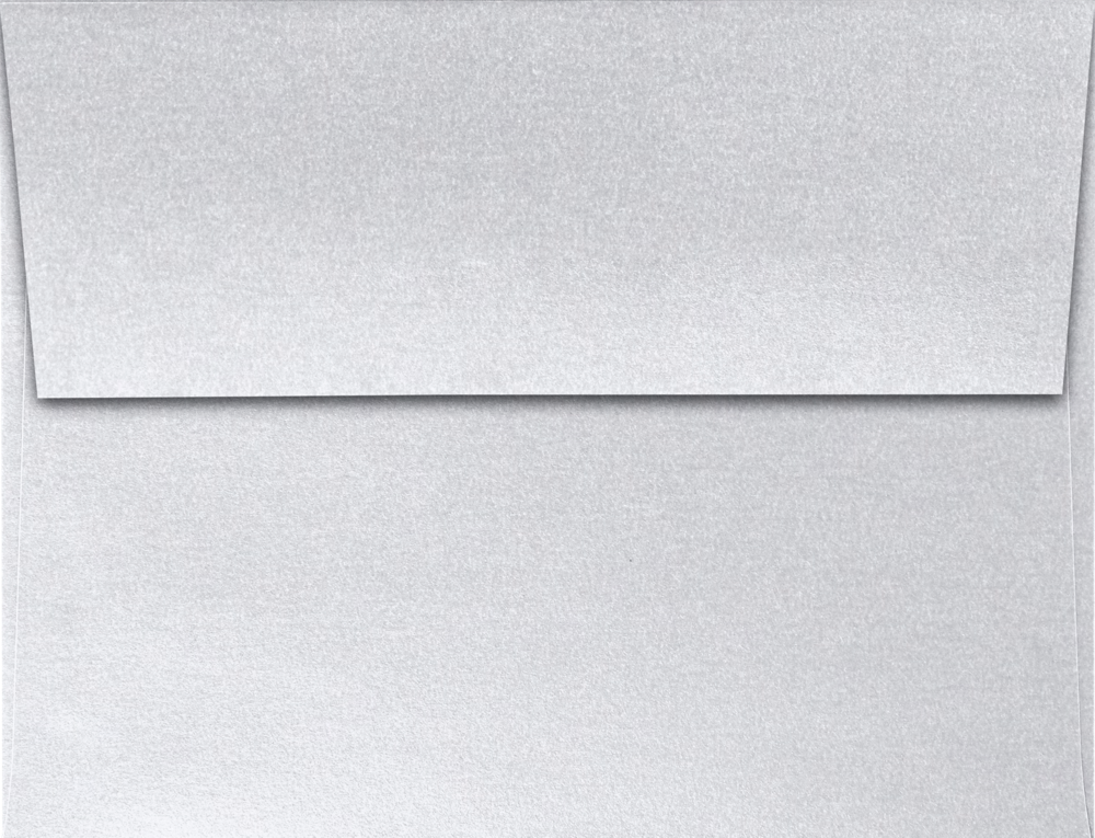 Silver Metallic 32lb A2 Invitation Envelopes (4 3/8 x 5 3/4) with Peel & Seal