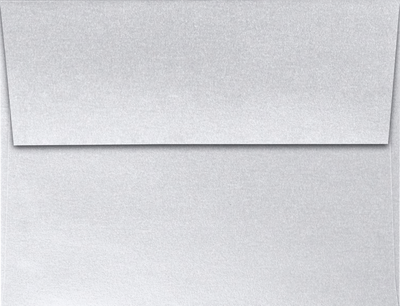 Silver Metallic 32lb A2 Invitation Envelopes (4 3/8 x 5 3/4) with Peel & Seal