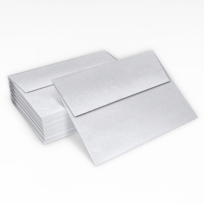 Silver Metallic 32lb A2 Invitation Envelopes (4 3/8 x 5 3/4) with Peel & Seal