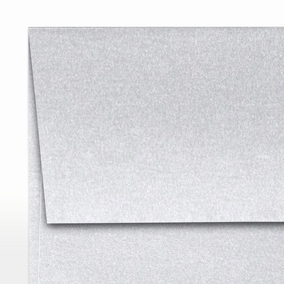 Silver Metallic 32lb A2 Invitation Envelopes (4 3/8 x 5 3/4) with Peel & Seal