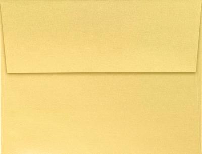 Gold Metallic 32lb A2 Invitation Envelopes (4 3/8 x 5 3/4) with Peel & Seal