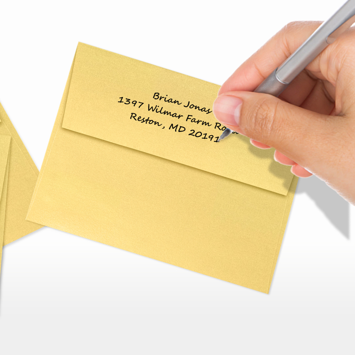 Gold Metallic 32lb A2 Invitation Envelopes (4 3/8 x 5 3/4) with Peel & Seal