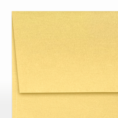 Gold Metallic 32lb A2 Invitation Envelopes (4 3/8 x 5 3/4) with Peel & Seal