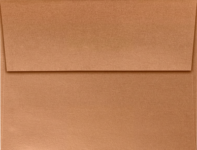 Copper Brown Metallic 32lb A2 Invitation Envelopes (4 3/8 x 5 3/4) with Peel & Seal