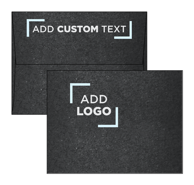 Anthracite Black Metallic 32lb A2 Invitation Envelopes (4 3/8 x 5 3/4) with Peel & Seal