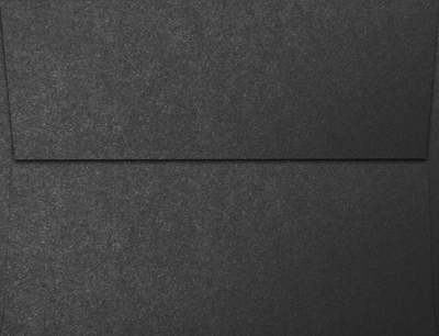 Anthracite Black Metallic 32lb A2 Invitation Envelopes (4 3/8 x 5 3/4) with Peel & Seal
