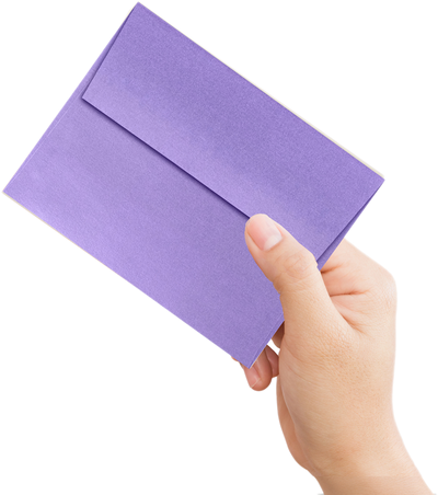 Amethyst Purple Metallic 32lb A2 Invitation Envelopes (4 3/8 x 5 3/4) with Peel & Seal