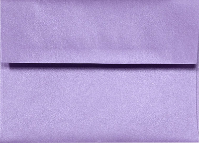 Amethyst Purple Metallic 32lb A2 Invitation Envelopes (4 3/8 x 5 3/4) with Peel & Seal