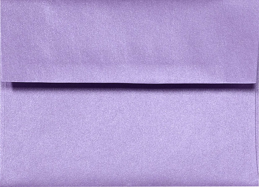 Amethyst Purple Metallic 32lb A2 Invitation Envelopes (4 3/8 x 5 3/4) with Peel & Seal