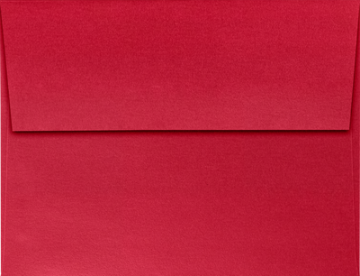 Jupiter Red Metallic 32lb A2 Invitation Envelopes (4 3/8 x 5 3/4) with Peel & Seal