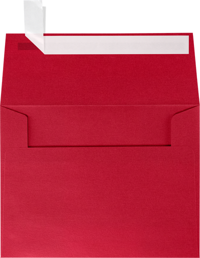 Jupiter Red Metallic 32lb A2 Invitation Envelopes (4 3/8 x 5 3/4) with Peel & Seal