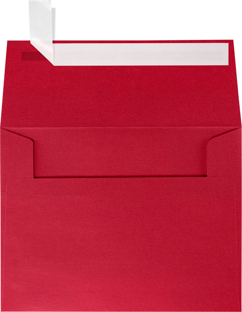 Jupiter Red Metallic 32lb A2 Invitation Envelopes (4 3/8 x 5 3/4) with Peel & Seal