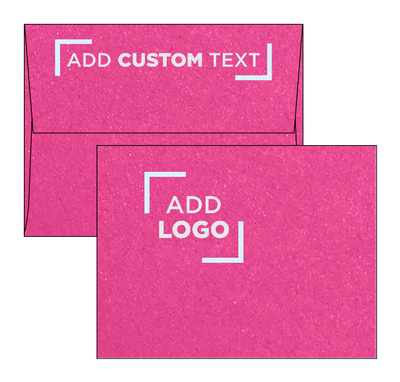 Azalea Fuchsia Pink Metallic 32lb A2 Invitation Envelopes (4 3/8 x 5 3/4) with Peel & Seal