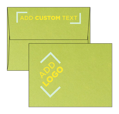 Lime Green Metallic 32lb A2 Invitation Envelopes (4 3/8 x 5 3/4) with Peel & Seal