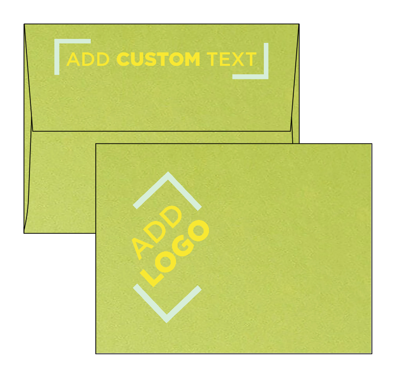 Lime Green Metallic 32lb A2 Invitation Envelopes (4 3/8 x 5 3/4) with Peel & Seal