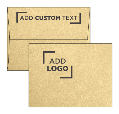 Light Gold Blonde Metallic 32lb A2 Invitation Envelopes (4 3/8 x 5 3/4) with Peel & Seal