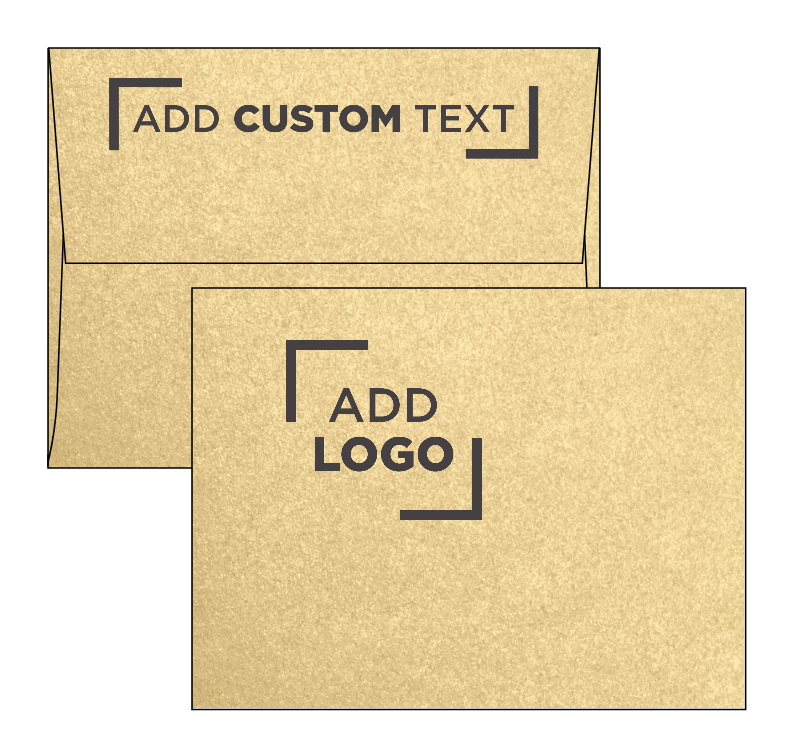 Light Gold Blonde Metallic 32lb A2 Invitation Envelopes (4 3/8 x 5 3/4) with Peel & Seal