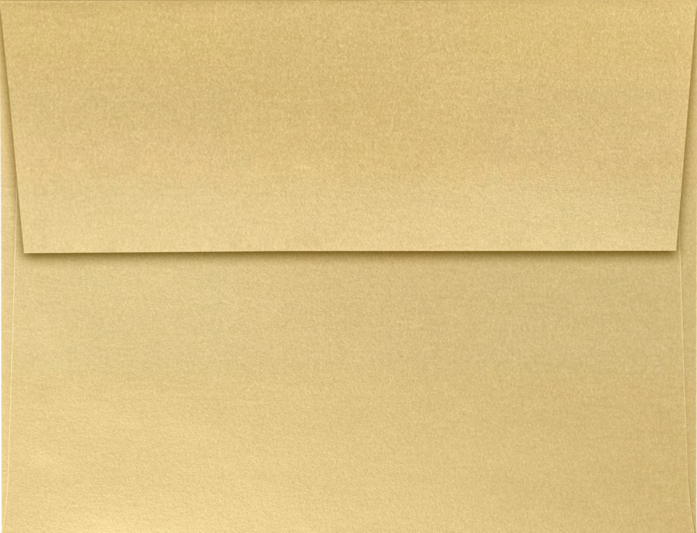Light Gold Blonde Metallic 32lb A2 Invitation Envelopes (4 3/8 x 5 3/4) with Peel & Seal