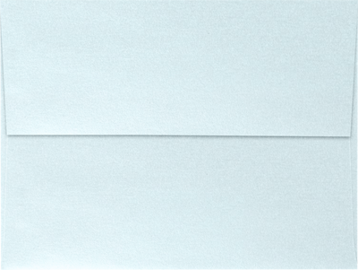 Aquamarine Blue Metallic 32lb A6 Invitation Envelopes (4 3/4 x 6 1/2) with Peel & Seal