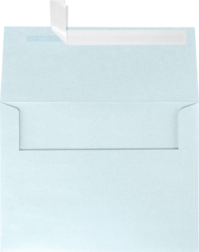 Aquamarine Blue Metallic 32lb A6 Invitation Envelopes (4 3/4 x 6 1/2) with Peel & Seal