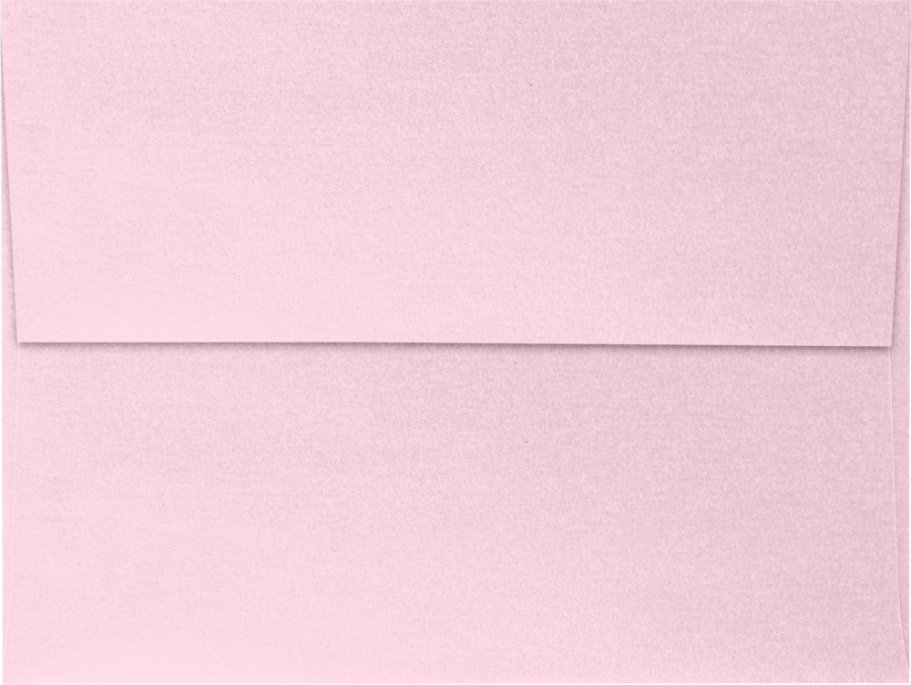Pink Rose Metallic 32lb A6 Invitation Envelopes (4 3/4 x 6 1/2) with Peel & Seal