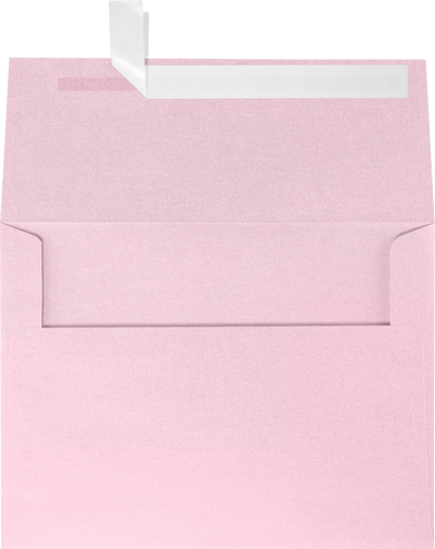 Pink Rose Metallic 32lb A6 Invitation Envelopes (4 3/4 x 6 1/2) with Peel & Seal