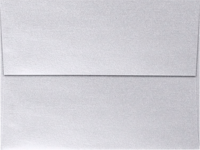 Silver Metallic 32lb A6 Invitation Envelopes (4 3/4 x 6 1/2) with Peel & Seal