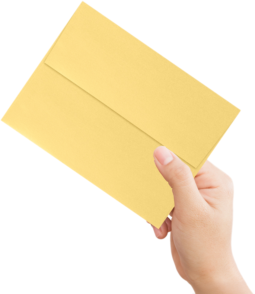 Gold Metallic 32lb A6 Invitation Envelopes (4 3/4 x 6 1/2) with Peel & Seal