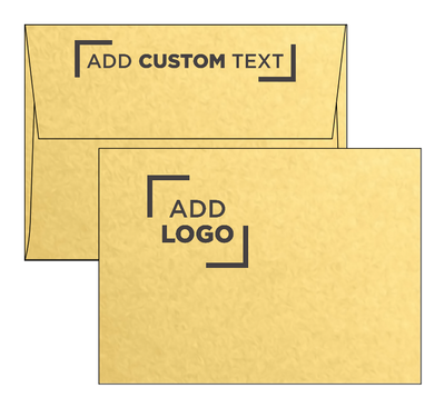 Gold Metallic 32lb A6 Invitation Envelopes (4 3/4 x 6 1/2) with Peel & Seal