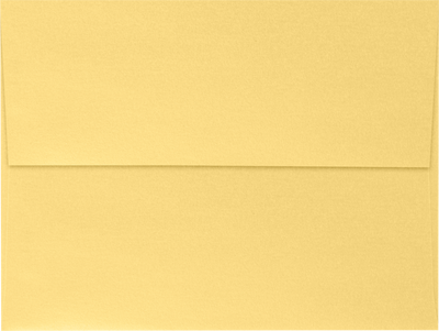Gold Metallic 32lb A6 Invitation Envelopes (4 3/4 x 6 1/2) with Peel & Seal