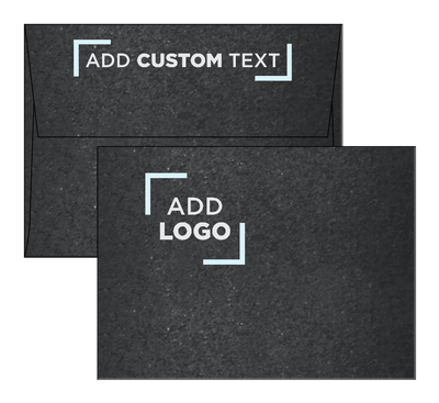 Anthracite Black Metallic 32lb A6 Invitation Envelopes (4 3/4 x 6 1/2) with Peel & Seal
