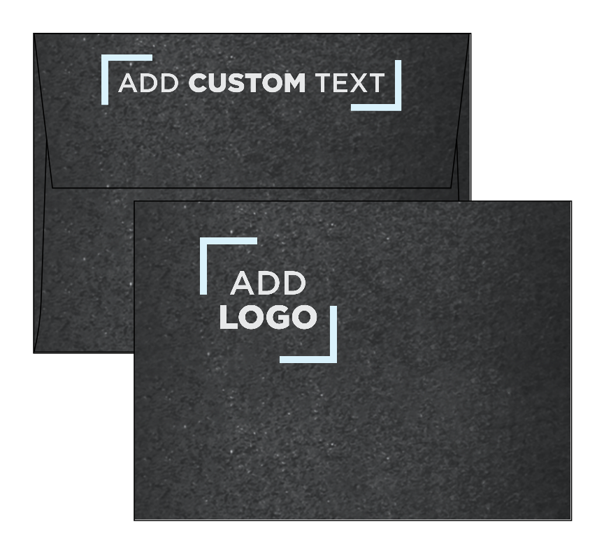 Anthracite Black Metallic 32lb A6 Invitation Envelopes (4 3/4 x 6 1/2) with Peel & Seal