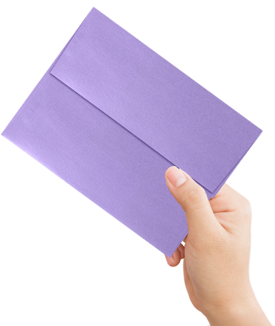 Amethyst Purple Metallic 32lb A6 Invitation Envelopes (4 3/4 x 6 1/2) with Peel & Seal