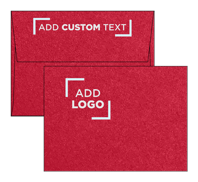Jupiter Red Metallic 32lb A6 Invitation Envelopes (4 3/4 x 6 1/2) with Peel & Seal
