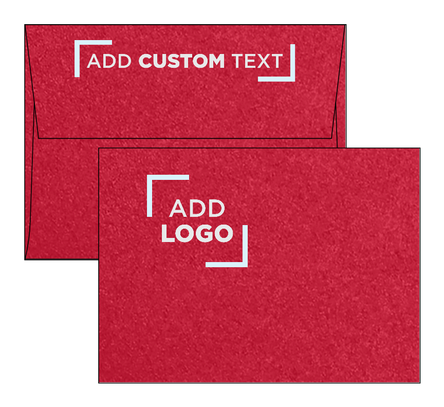 Jupiter Red Metallic 32lb A6 Invitation Envelopes (4 3/4 x 6 1/2) with Peel & Seal