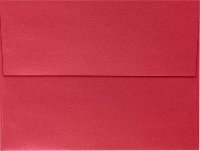 Jupiter Red Metallic 32lb A6 Invitation Envelopes (4 3/4 x 6 1/2) with Peel & Seal