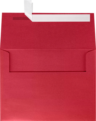 Jupiter Red Metallic 32lb A6 Invitation Envelopes (4 3/4 x 6 1/2) with Peel & Seal