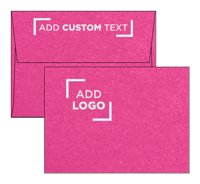 Azalea Fuchsia Pink Metallic 32lb A6 Invitation Envelopes (4 3/4 x 6 1/2) with Peel & Seal
