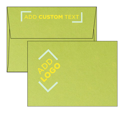 Lime Green Metallic 32lb A6 Invitation Envelopes (4 3/4 x 6 1/2) with Peel & Seal
