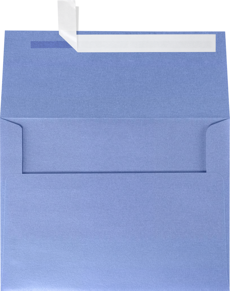 Vista Purple Metallic 32lb A6 Invitation Envelopes (4 3/4 x 6 1/2) with Peel & Seal