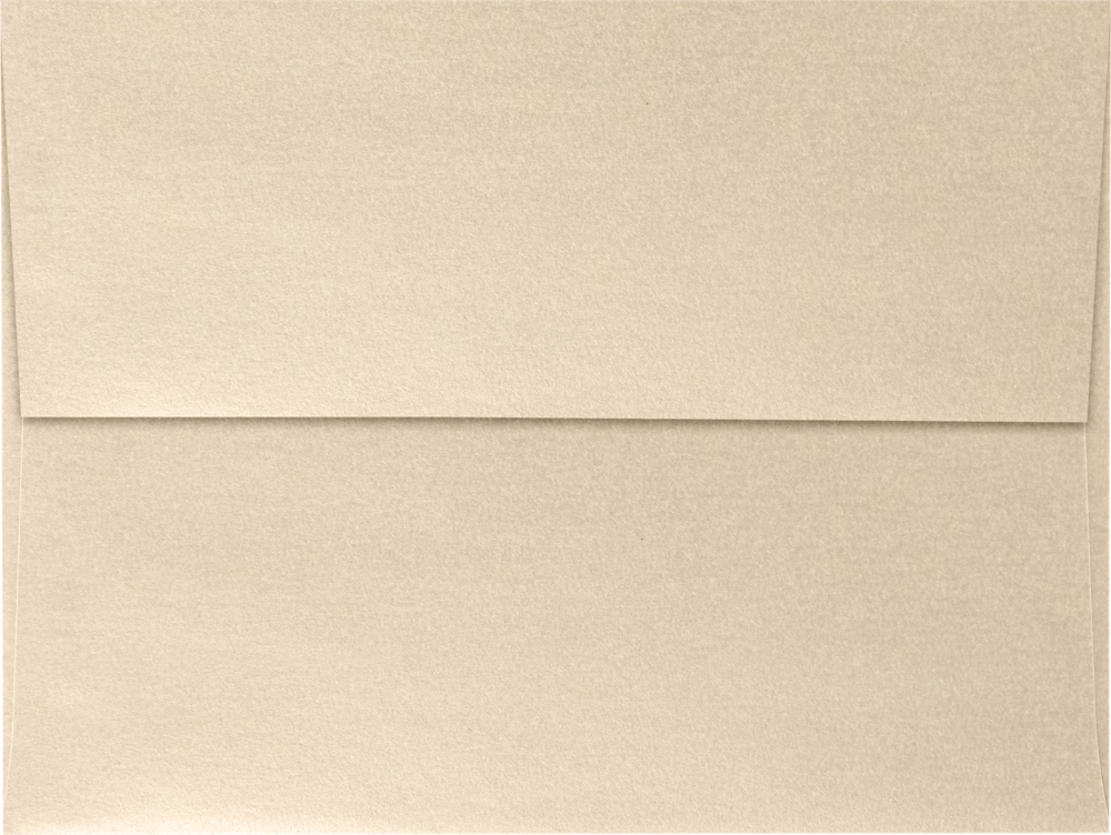 Light Brown Taupe Metallic 32lb A6 Invitation Envelopes (4 3/4 x 6 1/2) with Peel & Seal