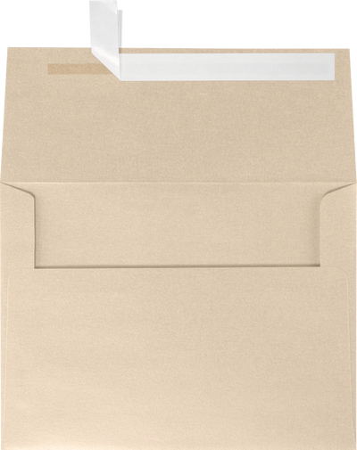 Light Brown Taupe Metallic 32lb A6 Invitation Envelopes (4 3/4 x 6 1/2) with Peel & Seal