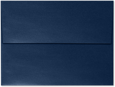 Lapis Navy Blue Metallic 32lb A6 Invitation Envelopes (4 3/4 x 6 1/2) with Peel & Seal